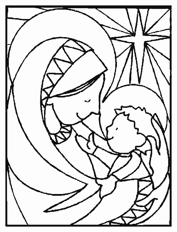 Szopka Bożonarodzeniowa kolorowanki